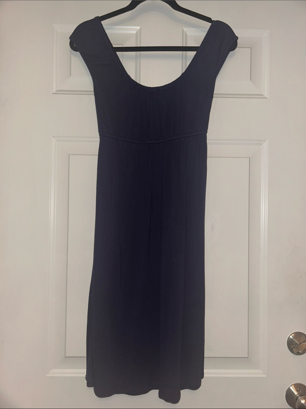 Sleeveless Midi Knit Dress XS Navy Vintage Classic Timeless Lagenlook
Career